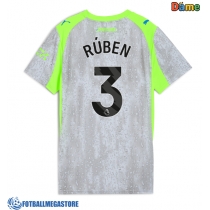 Fotballdrakt Dame Manchester City Ruben Dias #3 Tredjedrakt 2025-26 Kortermet